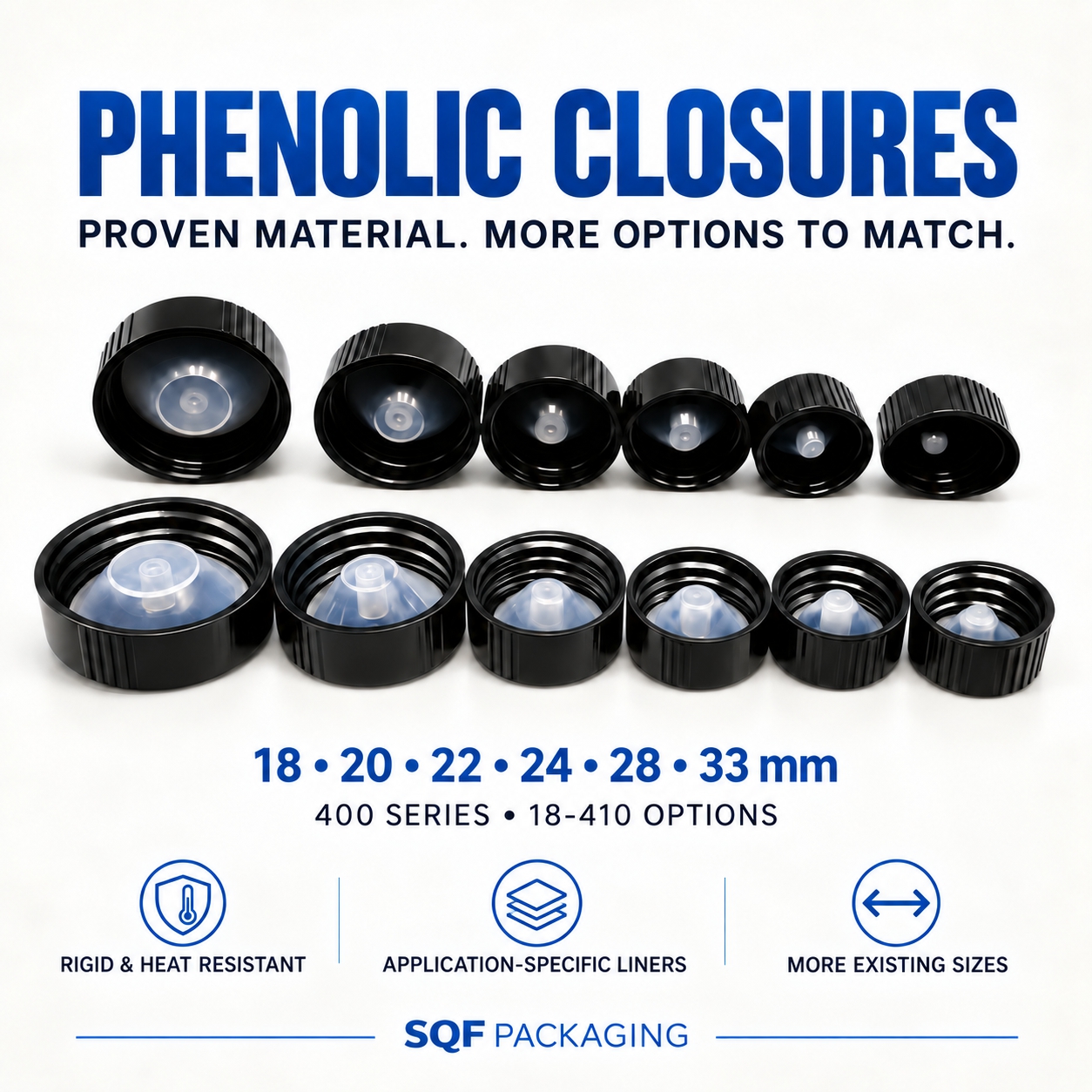Why Phenolic Closures Still Matter for Demanding Applications | SQF Packaging